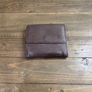 Louis Vuitton Elise Epi Leather Trifold Wallet